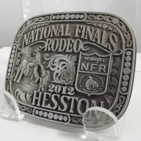 National Finals Rodeo 2012 Hesston Wrangler Commemorative Belt Buckle - Picture 2 of 8
